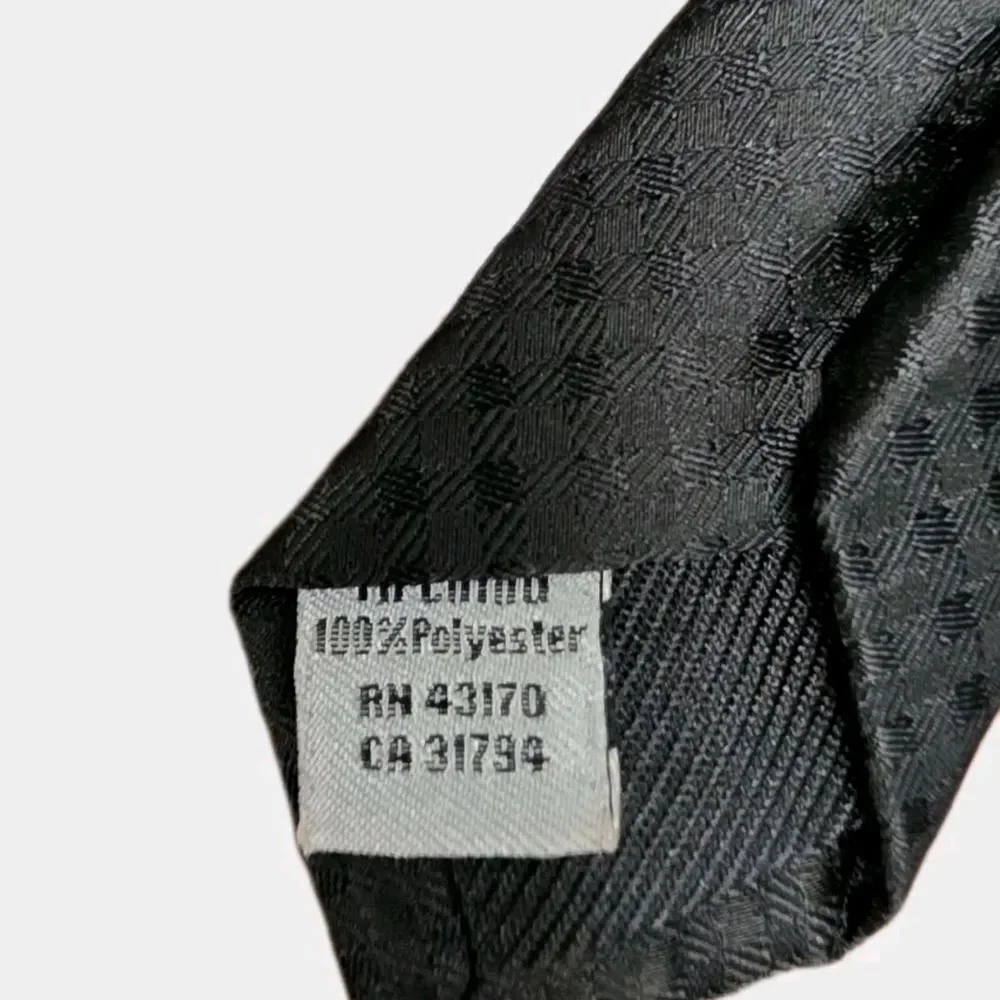 Geoffrey Beene Black Checkered Tie